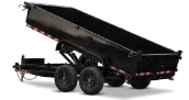 Dump trailers for sale at Mirsberger Trailers in Hilbert, WI